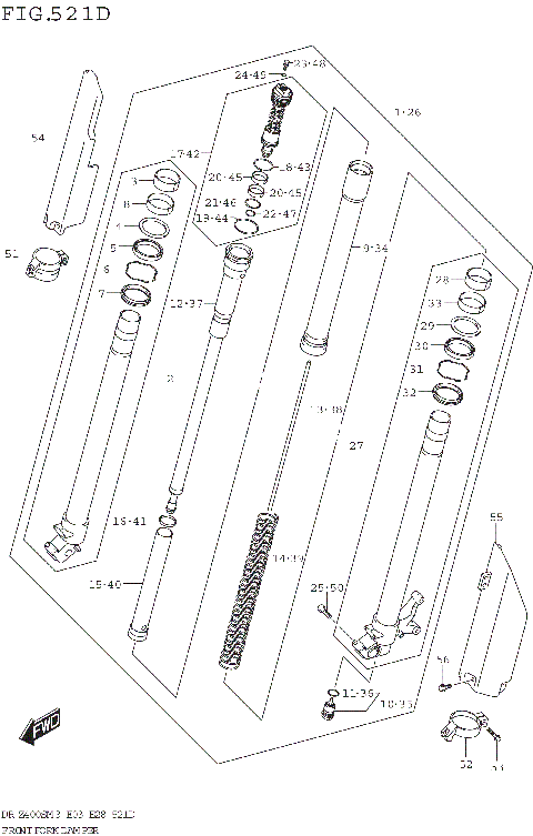 FRONT FORK DAMPER (DR-Z400SMM3 E03)