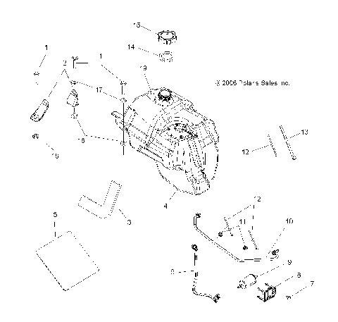 FUEL TANK - A07TH50EA (49ATVFUELX2QUAD)