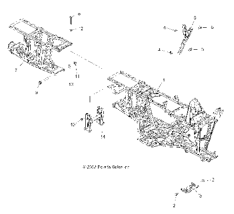 CHASSIS, FRAME - A09CL76AA (49ATVFRAME096X6)