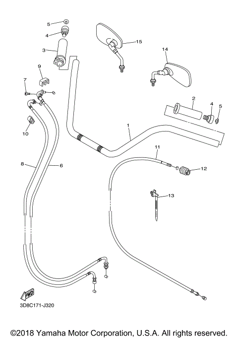 STEERING HANDLE CABLE