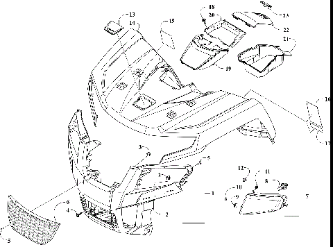 FRONT BODY PANEL AND HEADLIGHT ASSEMBLIES [303671]