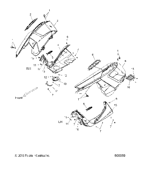 BODY, FENDERS and SIDE PANELS - S19CED5B ALL OPTIONS (600059)