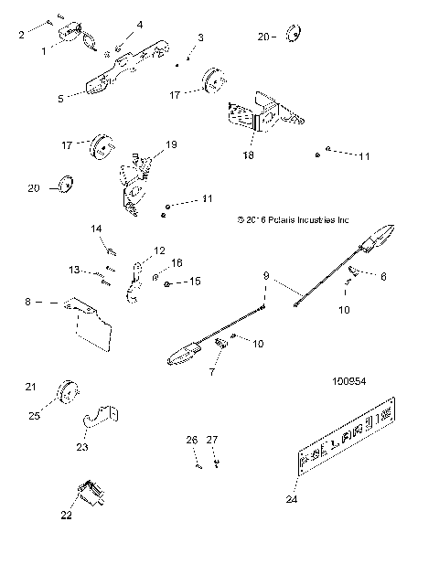 ELECTRICAL, TURN SIGNALS and LICENSE PLATE - A17SVS95FM [100954]