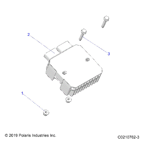 ELECTRICAL, VOLTAGE REGULATOR AND MOUNTING - A23SYE95PM (C0210762-3)
