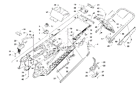 TUNNEL, REAR BUMPER, AND SNOWFLAP ASSEMBLY [105084]