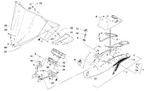 WINDSHIELD AND INSTRUMENTS ASSEMBLIES [103722]