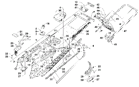 TUNNEL, REAR BUMPER, AND SNOWFLAP ASSEMBLY [102114]