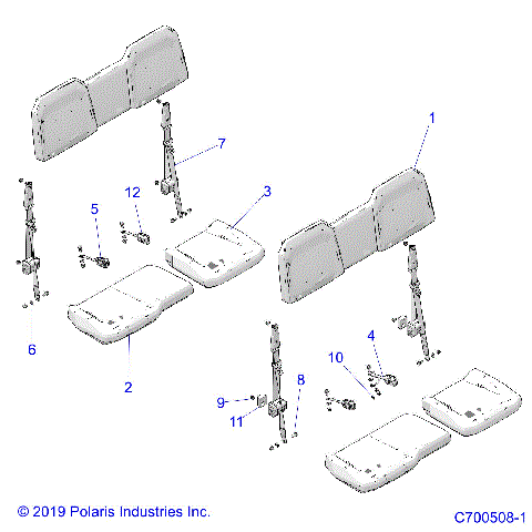 BODY, SEAT AND SEAT BELTS - D20BEP99A4/B4/GP99A4 (C700508-1)