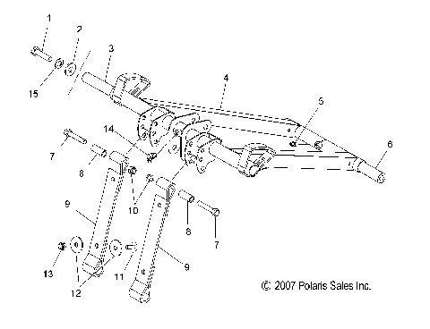 SUSPENSION, TORQUE ARM, FRONT - S08PG8ES/EE/PH8ES/EE (49SNOWFTA08600RMK)