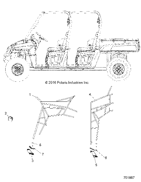 BODY, SIDE NETS - R18RDA57A1/B1 (701897)