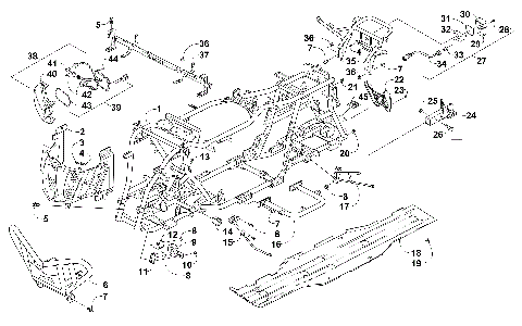 BUMPER, FRAME, AND HEADLIGHT ASSEMBLIES [96020]