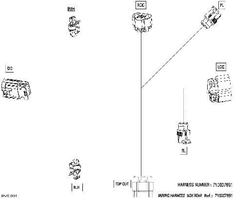 08- Electric - Wiring Harness Box Rear - 710007691