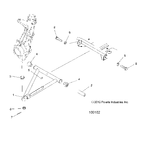 SUSPENSION, A-ARM and STRUT MOUNTING - A19SAA50D5 (100102)