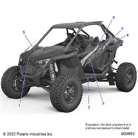 BODY, DECALS, GRAPHICS - Z23GAV92AL/BL (900568)