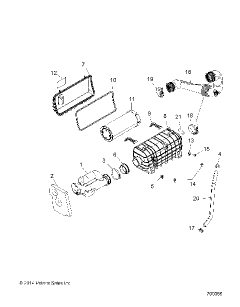 ENGINE, AIR INTAKE SYSTEM - Z16VBE87FR/NR/JR (700059)