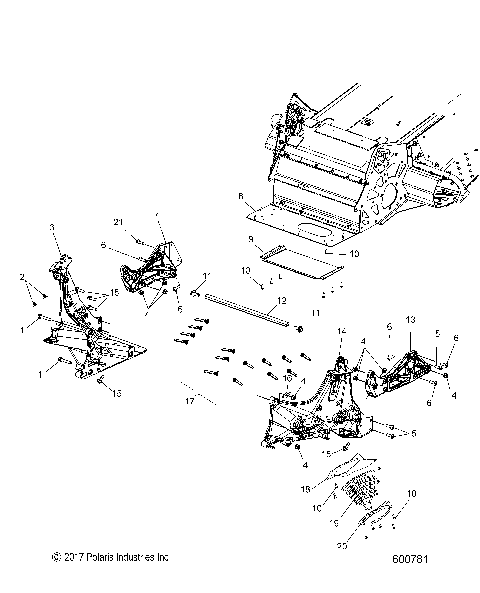CHASSIS, BULKHEAD ASM. - S19CEF5BSL (600781)