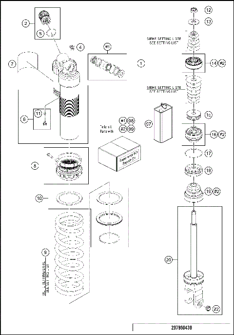 SHOCK ABSORBER DISASSEMBLED