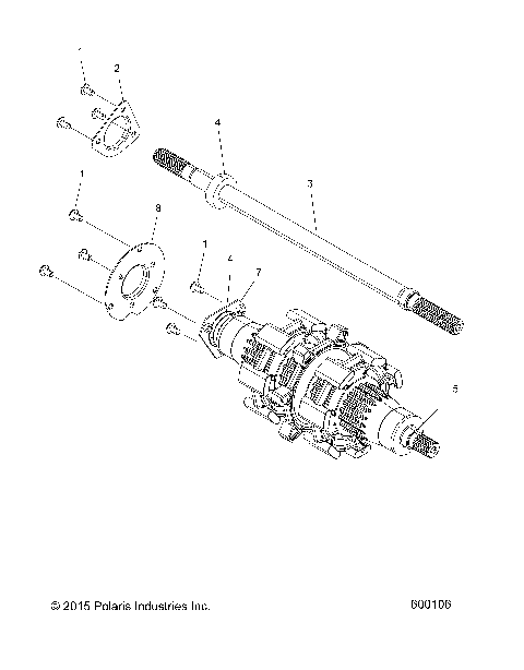 DRIVE TRAIN, JACKSHAFT and DRIVESHAFT - S21EFS8RS/8RE ALL OPTIONS (600106)