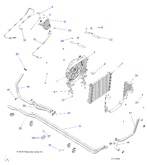 ENGINE, COOLING SYSTEM - R25RSB99AZ/BZ/AL (C733281)