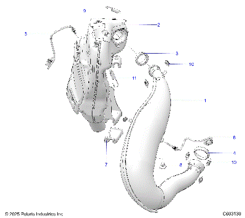 ENGINE, EXHAUST - S26AJB6RSL/REL/AJE6RSL (C603130)