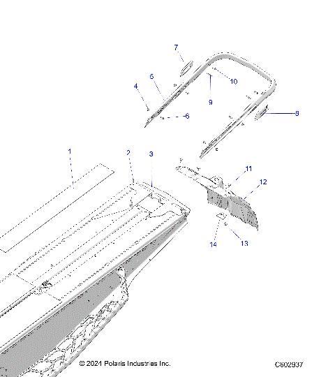 BODY, BUMPER, REAR - S25TLC8MS/8ME (C602937)