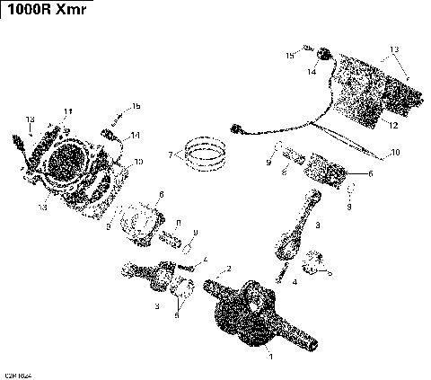 01- Crankshaft, Piston and Cylinder - 1000R EFI