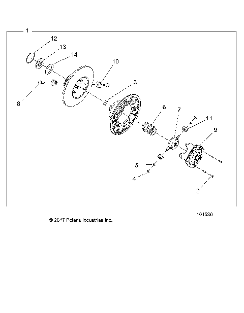 DRIVE TRAIN, SECONDARY CLUTCH INTERNALS - A21SGE95AK (101536)