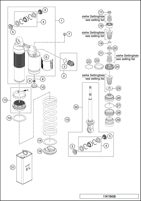 SHOCK ABSORBER DISSASSEMBLED