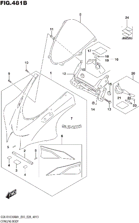 COWLING BODY (GSX-R1000RA)