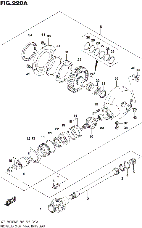 PROPELLER SHAFT/FINAL DRIVE GEAR