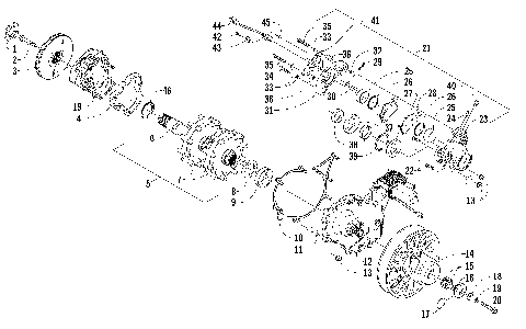 DRIVE TRAIN SHAFT AND BRAKE ASSEMBLIES [88312]