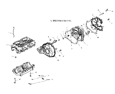 CRANKCASE - W045101CA/W045101IA (4990479047C02)