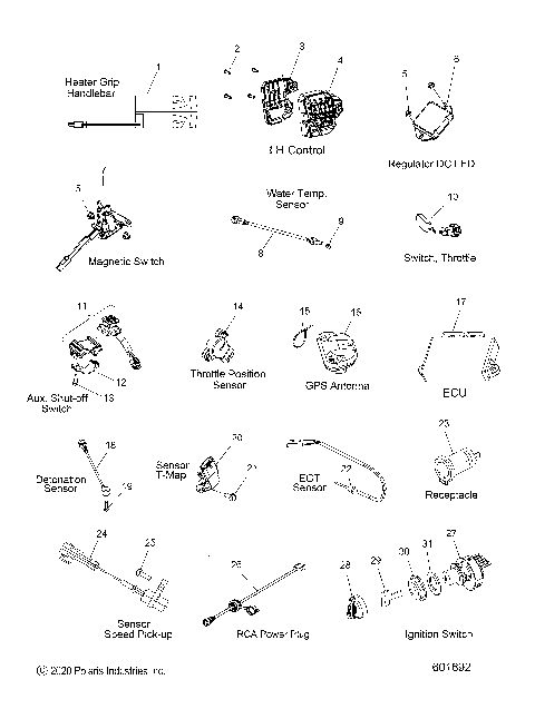 ELECTRICAL, SWITCHES, SENSORS and COMPONENTS - S21EDE6PS ALL OPTIONS (601692)