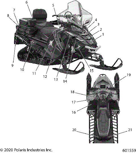BODY, DECAL, ADVENTURE, RED SIDE PANEL OPTION - S21FJE8 (601559)