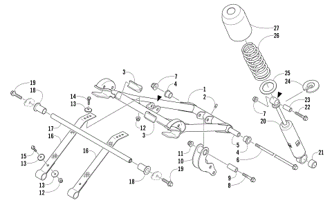 REAR SUSPENSION FRONT ARM ASSEMBLY