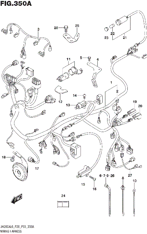 WIRING HARNESS (UH200AL6 P28)