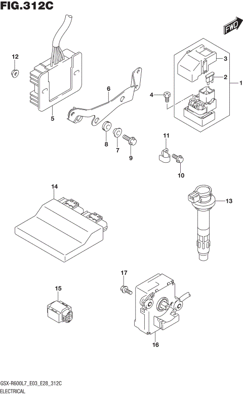 ELECTRICAL (GSX-R600L7 E33)