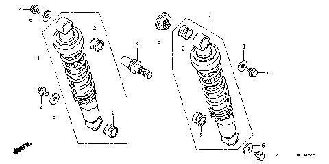 REAR SHOCK ABSORBER