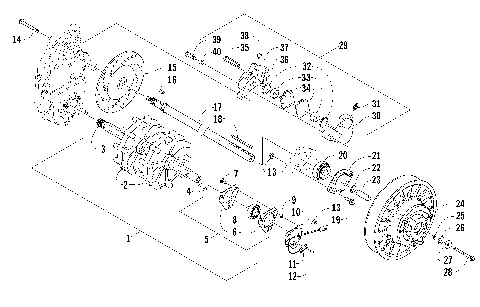 DRIVE TRAIN SHAFTS AND BRAKE ASSEMBLIES [87227]