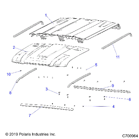 BODY, ROOF - R20RSF99AV/BV (C700964)