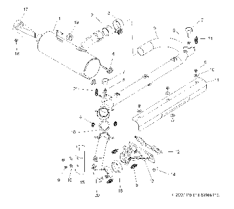 EXHAUST SYSTEM - R08VH76AD/AG (49RGREXHAUST08VISTA)