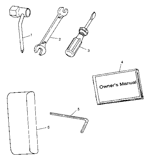 TOOL KIT HURRICANE B974473 and Intl. HURRICANE I974473 (4941044104B012)