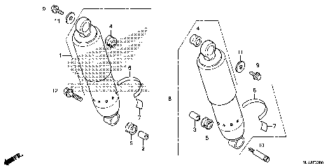 REAR SHOCK ABSORBER (1)