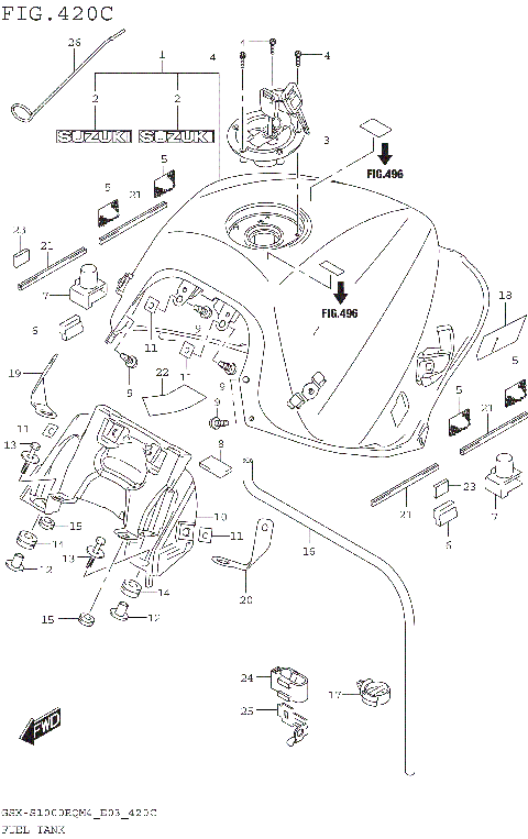 FUEL TANK (GSX-S1000RQM4 E33)