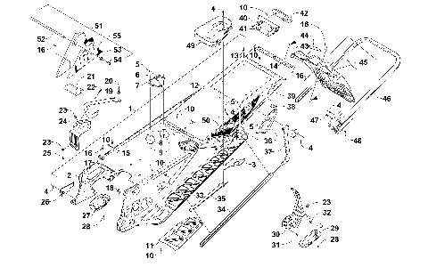 TUNNEL, REAR BUMPER, AND SNOWFLAP ASSEMBLY [101762]