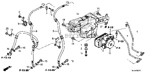 ABS MODULATOR@FRONT BRAKE