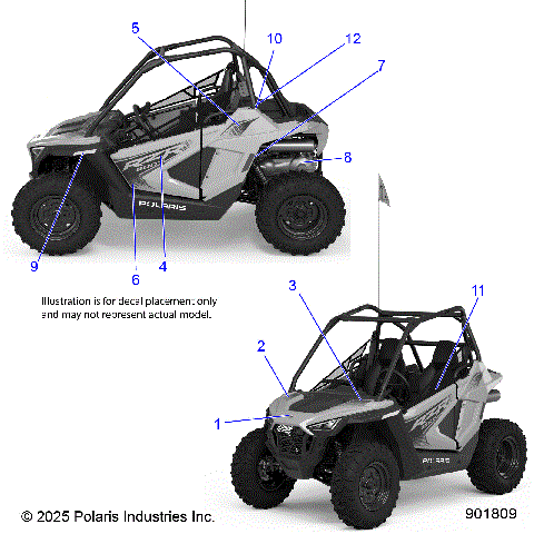 BODY, DECALS - Z26HCA18N4/N7 (901809)