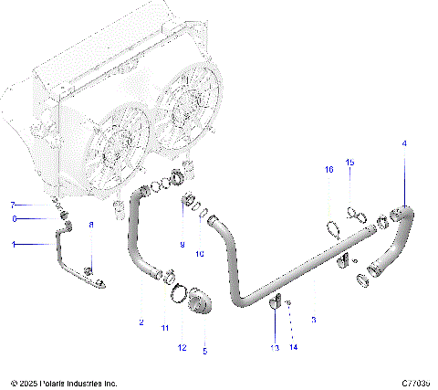 ENGINE, COOLING, HOSES - Z25RRL2KAL (C77035)