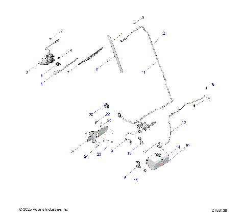 BODY, WINDSHIELD WIPER & WASHER BOTTLE ASSEMBLY - R26M4U57Z5/B5/Z6/B6