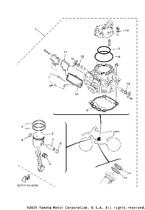 4 PISTON REBUILT KIT